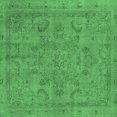 thumbnail image 1 of Ahgly Company Indoor Square Oriental Emerald Green Industrial Area Rugs, 8' Square, 1 of 4