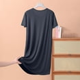 thumbnail image 4 of ZyeKqe Womens Nightgowns for Women Short Sleeves V Neck Sleepwear Plus Size Sleepshirt Short Nightshirt Tshirts Dress S-5XL, 4 of 4