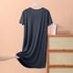 thumbnail image 4 of mfyjkho Vestidos para mujer, Falda de manga corta para mujer, vestido fino y holgado de verano, camisón informal de color liso para casa Vestidos maxi para mujer xxl, 4 of 4