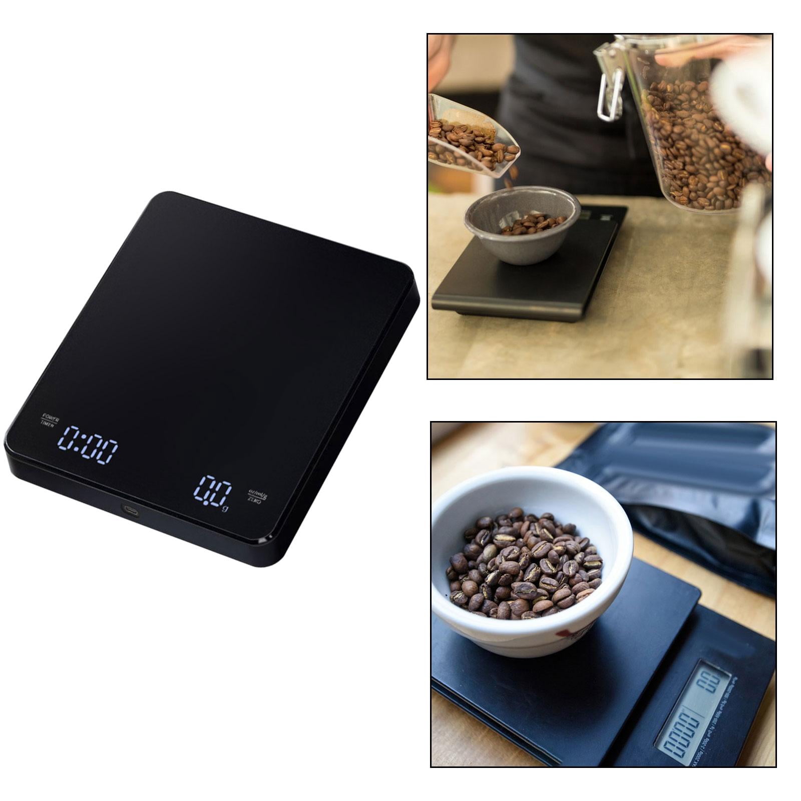 Esquirla Coffee Scale with Timer Espresso Scale LED Display Highly Accurate Electronic Weighing Scale Small Food Scale for Home Coffee