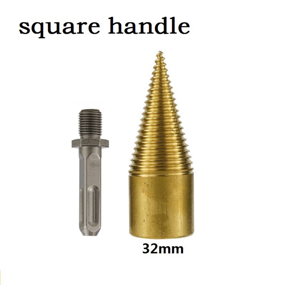 Firewood Chopper Chop Wood Drill Bit Splitting Tool Splitting Cone Log