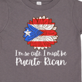 thumbnail image 4 of Inktastic I'm So Cute, I Must Be Puerto Rican Sunflower Puerto Rico Boys or Girls Toddler T-Shirt, 4 of 5