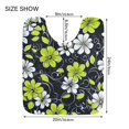 thumbnail image 5 of Yayeee Bath Rug for Bathroom Floor Non Slip Contour Fluffy Soft Absorbent Mat, 20"x24", White Flower Pattern, 5 of 7