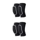 thumbnail image 3 of Soidarity Rodilleras de tela transpirable de alta elasticidad para deportes y baile, voleibol, rodilleras deportivas para niños, negro + blanco, Negro+Blanco Como se muestra 2piezas, 3 of 6