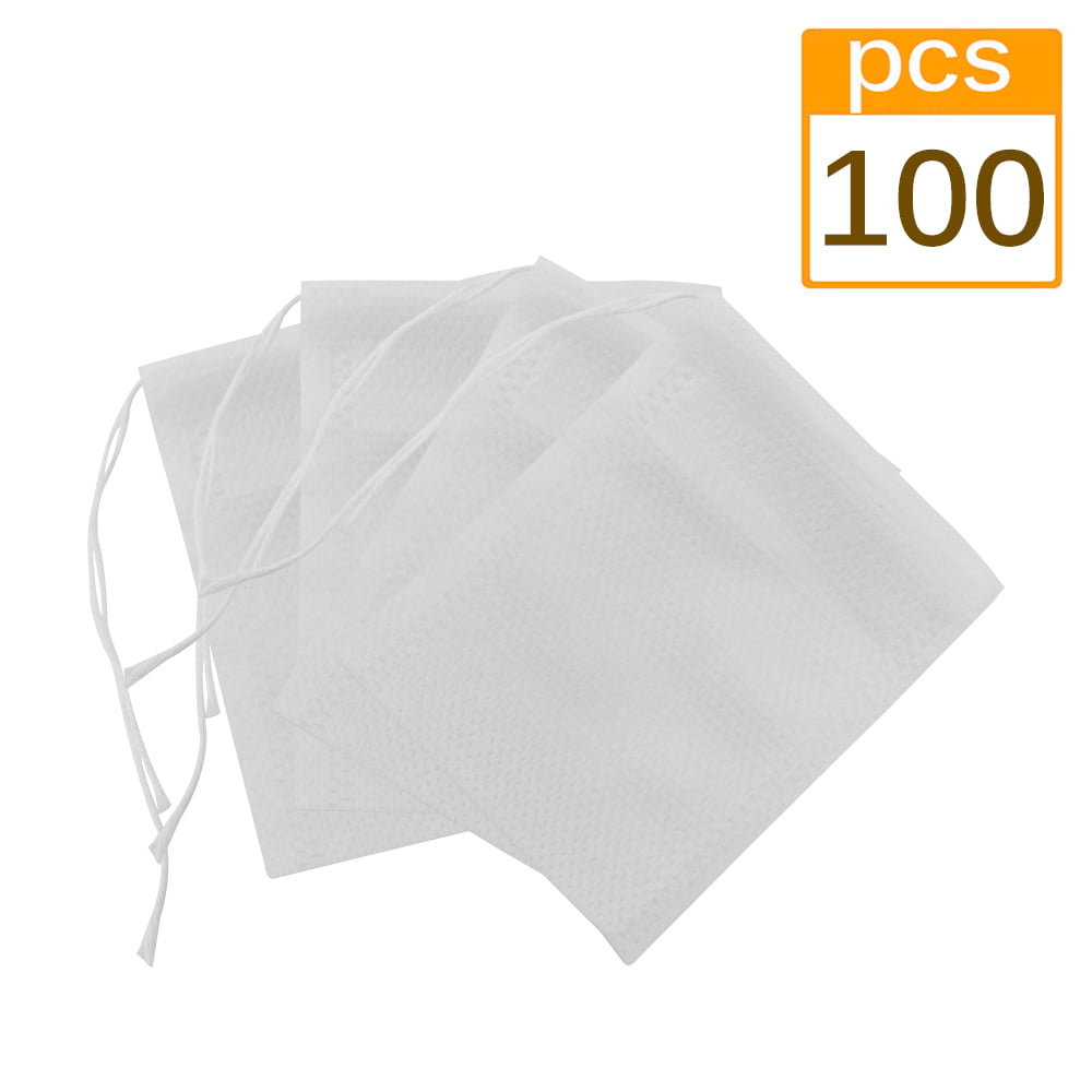 Disposable Teabag Empty Drawstring Seal Loose Leaf Filter Tea Bags 100Pcs/set 1 