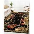 thumbnail image 2 of Unique Loom Barnyard Rooster Design Area Rug 7' x 10' Rectangular Black/Ivory, 2 of 2