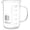 1000 ml, variant on 500ml Beaker Mug with Handle, Borosilicate Glass Measuring Cup