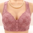 thumbnail image 2 of iHPH7 Front Closure Bras for Women, Bras for Women No Underwire, Front Button Bras for Women, Snap Front Bra, Full Coverage Bras for Women, Rose Gold 44, 2 of 3