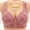Rose Gold, variant on Thin Laceless Comfortable Breathability Underwear Large Size Brater Buckle Female Bra Deep V Neck Vest Bralette Wireless Bra