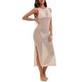 thumbnail image 2 of Beach Cover Ups for Women 2025 Crewneck Tank Strap Swimsuit Cover Up Sexy Side Split Hem Swim Cover Ups Shermie, 2 of 6