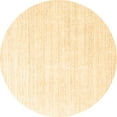 thumbnail image 1 of Ahgly Company Indoor Round Solid Brown Modern Area Rugs, 3' Round, 1 of 4