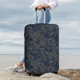 thumbnail image 4 of Uemuo Golden Peonies Printed Washable Luggage Cover - Fashion Suitcase Protector Fits 18-32 Inch Luggage -, 4 of 9