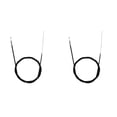 thumbnail image 1 of WUSUOWEI 2PCS Bike Brake Line,Heavy Duty Straight Throttle Cable,Length 29.4nch,Braided Steel,Handy Installation,Long Lasting Performance,Front and Rear Brake Line,Throttle Cable for Bike, 1 of 7