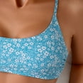 thumbnail image 7 of BOBOGOJP Women's Floral Print Bikini Sets Two Piece Swim Suits 2026 High Waisted Scoop Bathing Suits Blue for Size S, 7 of 7
