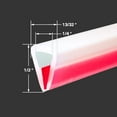 thumbnail image 2 of Clear Rubber Edge Trim, Self-Adhesive Clear Rubber Edge Trim, Edge Protector for Sheet Metal, Glasses or Flexi Glasses, Silicone Rubber Material, Fit 1/4"(6.4mm), U Channel Edge Trim, Length 20Ft, 2 of 7