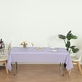 thumbnail image 6 of (6 Pack) Lavender Premium Rectangle Heavy-Duty Plastic Table Covers ( Reusable), 6 of 6