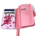 thumbnail image 4 of Pixi Eclipse Case, Alcatel OneTouch Pixi Eclipse Wallet Case, SOGA [Pocketbook Series] PU Leather Magnetic Flip Design Wallet Case for Alcatel One Touch Pixi Eclipse (A462C) - January Birth flower, 4 of 4