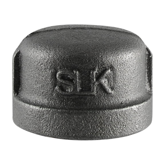 STZ Industries 2-1/2 in. FIP each Black Malleable Iron Cap