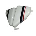 thumbnail image 3 of Norton Commando Roadster White Blue Red Stripe Fuel Tank + cap & Side Panel, 3 of 5
