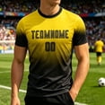 thumbnail image 2 of FINALGANG Mens Personalized Soccer TShirt With Gradient Color Print Team Name Number Breathable Quick Dry For Team Training Matches Casual Sports Activities Versatile Tee, 2 of 7