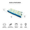 thumbnail image 4 of Big Joe Kona No Inflation Needed Pool Lounger with Headrest, Paintbrush Yellow Double Sided Mesh, Quick Draining Fabric, 5.5 feet Big, 4 of 9