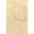 thumbnail image 2 of Gustav Klimt 13x18 Gold Ornate Wood Frame and Double Matted Museum Art Print Titled - Two Studies for a Crouching Woman (1914-1915), 2 of 4