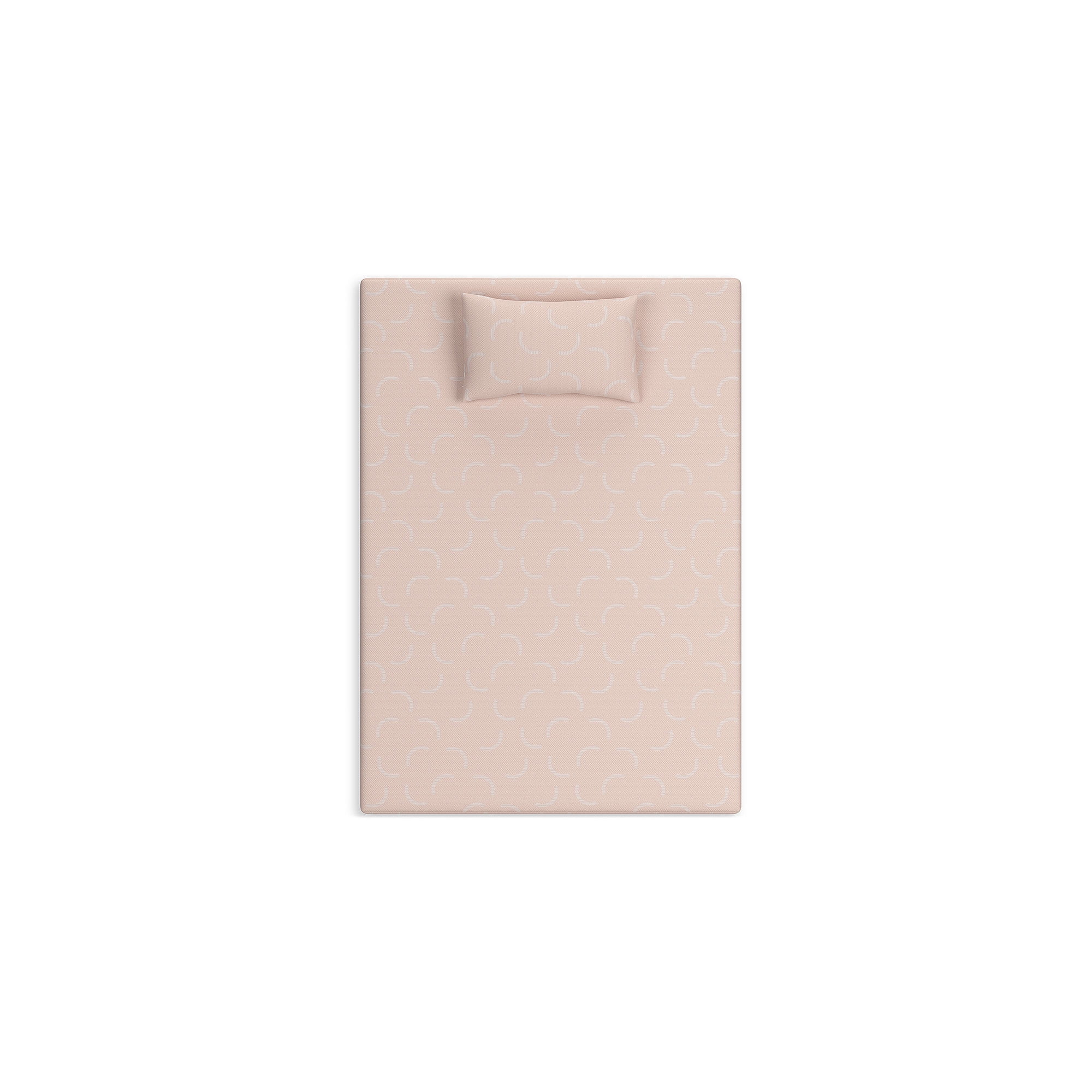 Signature Design by Ashley Twin Size iKidz 7 Inch Firm Memory Foam Mattress with Stretch Knit Cover & Pillow Included, Pink Coral