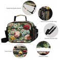thumbnail image 4 of Insulated Lunch Bag 6L Leak-Proof Lunch Box with Shoulder Strap Multiple Pockets Lunch Tote Floral Pattern with Roses, 4 of 9