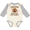 thumbnail image 3 of Inktastic Thanksgiving Grandma Little Turkey Boys or Girls Long Sleeve Baby Bodysuit, 3 of 5