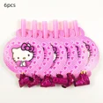 thumbnail image 5 of Decoraciones para baby shower de Hello Kitty Cat en color rosa Globos para el quinto cumpleaños de niñas Platos de papel Vajilla desechable Suministros para fiestas, 5 of 5