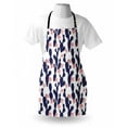 thumbnail image 3 of Navy and Blush Apron Cactus Tropical Garden Theme Blossoming Succulent Plants Exotic Botanical, Unisex Kitchen Bib Apron with Adjustable Neck for Cooking Baking Gardening, Indigo Coral, by Ambesonne, 3 of 3