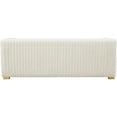 thumbnail image 5 of Maklaine Contemporary Deep Channel Tufted Soft Rich Cream Finish Velvet Sofa, 5 of 16