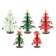 thumbnail image 2 of Adorno de árbol de Navidad de Estatua DIY Árbol de Navidad 3D, Decoración para Dormitorio Oficina Sala de , Soporte para fotografía Verde L Yotijar mini estatua de escritorio, 2 of 7