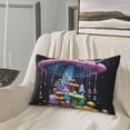 thumbnail image 5 of Lsque Colorful Mushroom Pattern Pillow Case – Soft & Cozy Throw Pillow Cover, Hypoallergenic Cushion Case for Sleeping Women with Envelope Closure-16"x24", 5 of 6