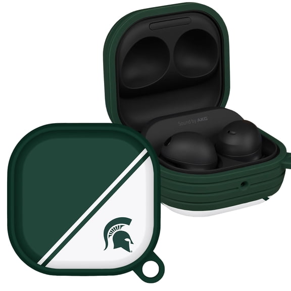 Michigan State Spartans Champion Series HDX Case Cover Compatible with Samsung Galaxy Buds Pro & Buds Live by Affinity Bands