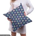 thumbnail image 5 of Ambesonne Retro Fabric by the Yard Upholstery, Repeating Chevrons Pattern, 10 Yards, Dark Lavender and Pale Peach, 5 of 5