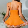 thumbnail image 4 of Youmylove Contrast Lace Nightdress Deep V Backless Bow Tie Sleep Dress Women Sleepwear Dresses Female Sleepwear Loungewear, 4 of 9
