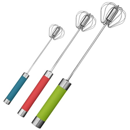 

Etereauty Egg Hand Whisk Eggbeater Beater Stainless Beater Steel Eggs Mixer Eggbeater Tools Mixer Kitchen Automatic Semi Beater