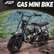 FRP GMB100 Mini Bike 99cc 4-Stroke Gas Powered Mini Dirt Bike for Teens and Adults, 28MPH Off-Road Motorcycle with Rear Suspension, Rear Disc Brake – Black