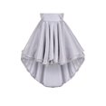 thumbnail image 6 of Girls Dress Gray Hi-lo Pearl Organza Bow Bridesmaid Pageant Wedding 8 Years, 6 of 8