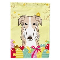 Caroline's Treasures BB1910GF Borzoi Easter Egg Hunt Flag Garden Size , Small, multicolor