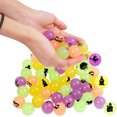 thumbnail image 4 of Color Aleatorio 72 Piezas Bolas Hinchables de Halloween que Brillan en la Oscuridad Favores de Fiesta de Halloween Bolsas de Regalos de Halloween Regalos, 4 of 7