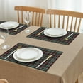 thumbnail image 3 of Green and Red Checkerboard Checkered Pattern Summer Placemats Table Placemats Set Of 4-Linen Kitchen Washable Placemats Table Mats 11.8"x17.7" Non-Slip Heat Resistant, 3 of 6