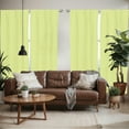 thumbnail image 2 of Ambesonne Vintage Window Curtains, Retro Diamond Star Rounds, Each 28" W x 95" L, Yellow Green White, 2 of 5