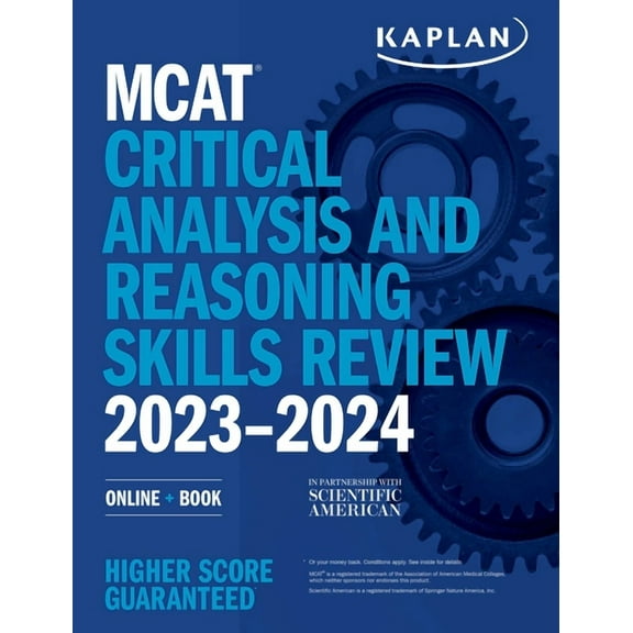 Kaplan Test Prep: MCAT Critical Analysis and Reasoning Skills Review 2023-2024 : Online   Book (Paperback)