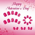 thumbnail image 3 of Yoyauz 24 Valentine's Day Medium Pressure Nail Fake Nail with Love Design Fake Nail Valentine's Day Cute Female Girlfriend Gift, 3 of 9