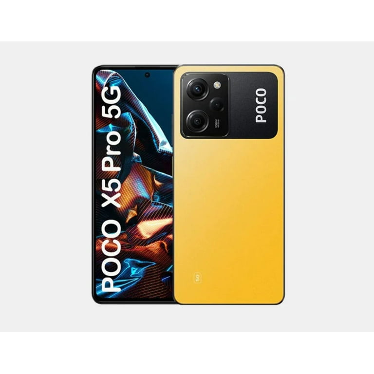 Xiaomi Poco X5 Pro 5G, Dual SIM, 256GB ROM 8GB RAM GSM Unlocked - Yellow