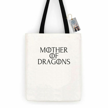Game of Thrones Mother of Dragons Cotton Canvas Tote Bag Carry All Day (Best Carry On Bag For Moms)