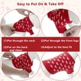 thumbnail image 4 of Dog Sweater, Knitted Heart Pattern Puppy Sweaters for Small Medium Large Dogs, Girl Boy Autumn/Winter High Elasticity Comfortable Pet Clothes, Christmas Holiday New Year Pet Outfit 1Pack, 4 of 6