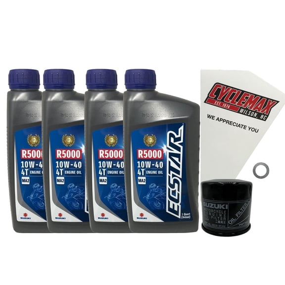 Cyclemax Genuine OEM Standard Oil Change Kit fits 2003-2018 Suzuki AN-650